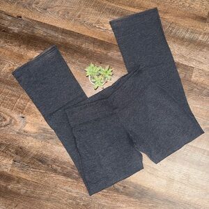 SO Charcoal Gray Fold-Over Yoga Leggings